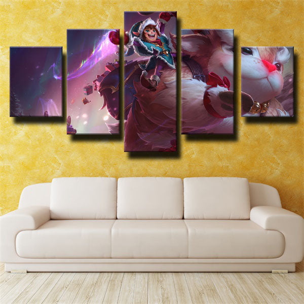League Of Legends Nunu Assassins Warriors Canvas Wall Art