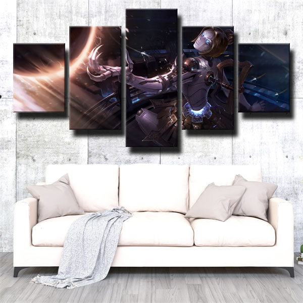 League Of Legends Orianna Black Painting Canvas Wall Art