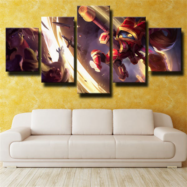 League Of Legends Poppy Soldiers Tanks Canvas Wall Art