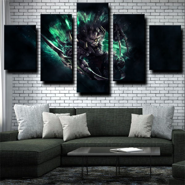 League Of Legends Rengar Assassin Fighter Canvas Wall Art