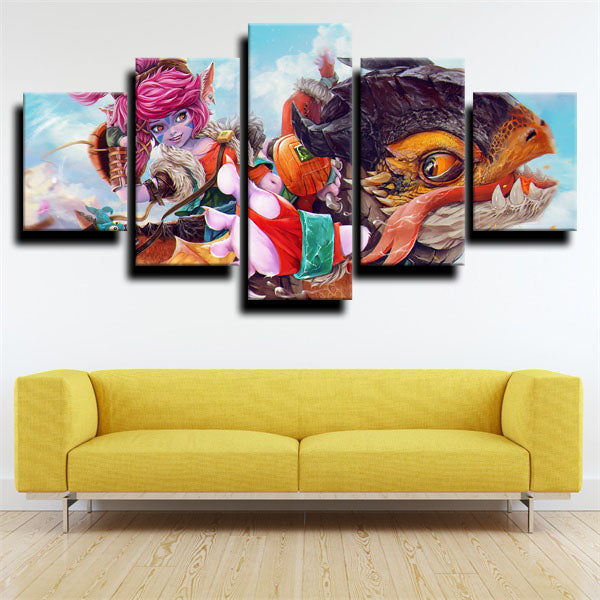 League Of Legends Shooter Assassin Tristana Canvas Wall Art