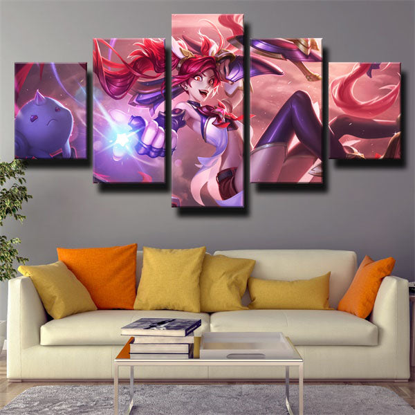 League Of Legends Shooter Jinx Canvas Wall Art