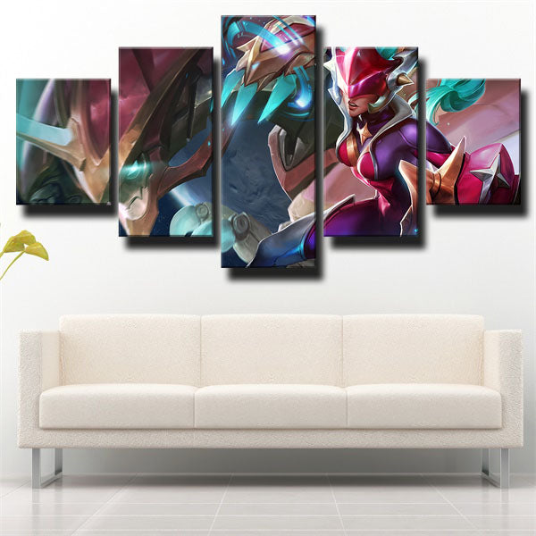 League Of Legends Shyvana Tanks Soldiers Canvas Wall Art