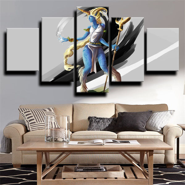 League Of Legends Soraka Silver Canvas Wall Art