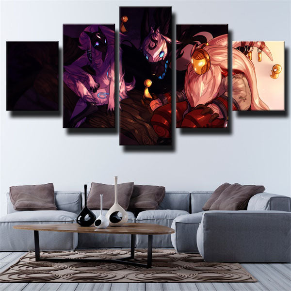 League Of Legends Striker Kindred Canvas Wall Art
