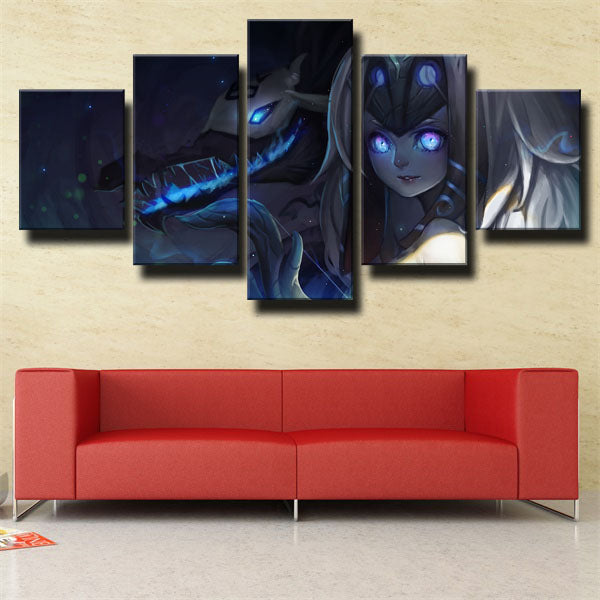 League Of Legends Striker Kindred Canvas Wall Art