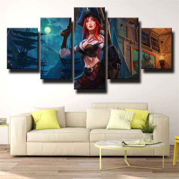 League Of Legends Striker Miss Fortune Canvas Wall Art