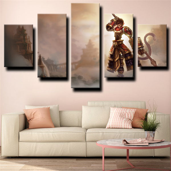 League Of Legends Sun Wukong Warrior Canvas Wall Art