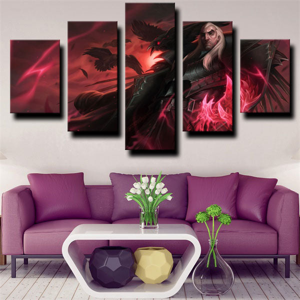 League Of Legends Swain Mage Fighter Canvas Wall Art