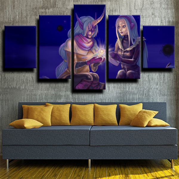 League Of Legends Syndra Blue Canvas Wall Art