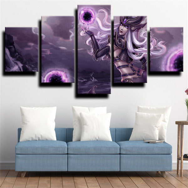 League Of Legends Syndra Purple Canvas Wall Art