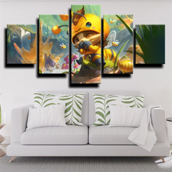League Of Legends Teemo Cartoon Canvas Wall Art