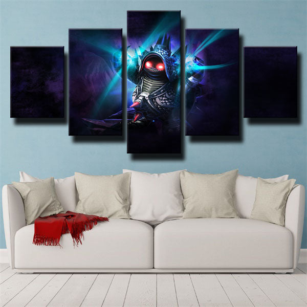 League Of Legends The Armordillo Rammus Black Painting Canvas Wall Art