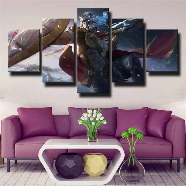 League Of Legends The Artisan Of War Pantheon Canvas Wall Art