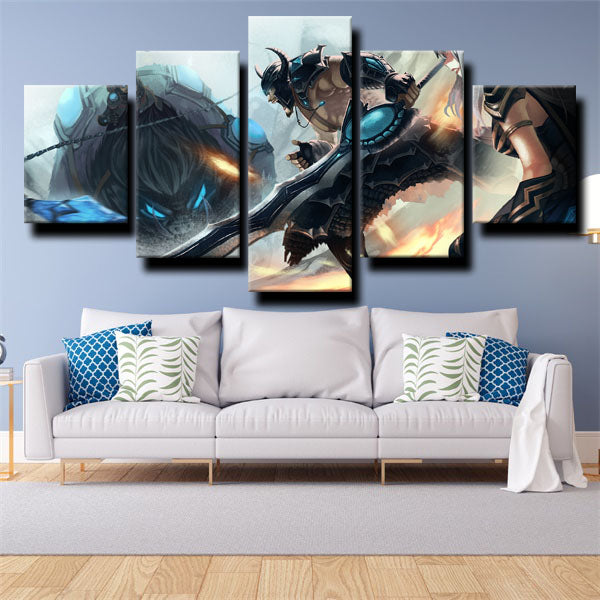 League Of Legends The Barbarian King Tryndamere Canvas Wall Art
