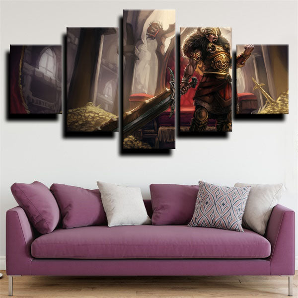 League Of Legends The Barbarian King Tryndamere Canvas Wall Art