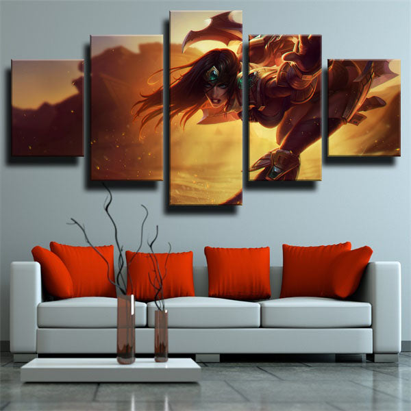 League Of Legends The Battle Mistress Sivir Canvas Wall Art
