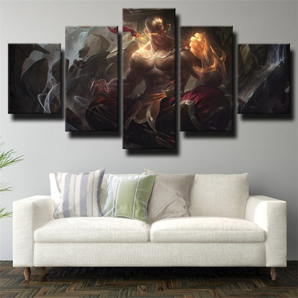 League Of Legends The Blind Monk Lee Sin Canvas Wall Art