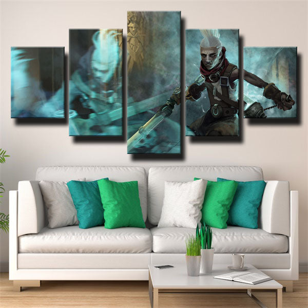 Ekko Taking Sword Canvas Wall Art