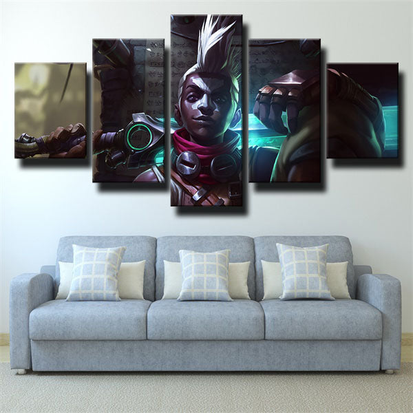 Ekko With Sword Canvas Wall Art