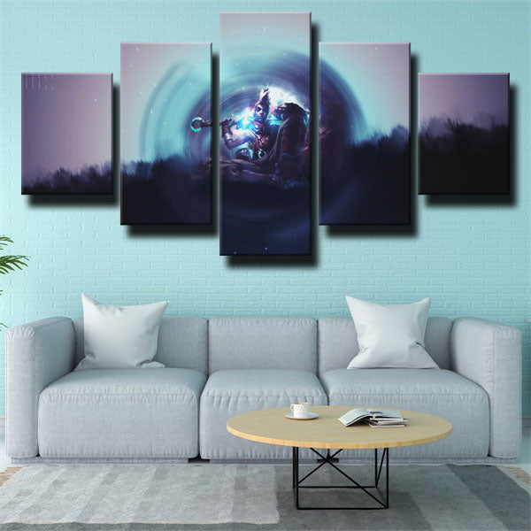 Ekko In Black Power Canvas Wall Art