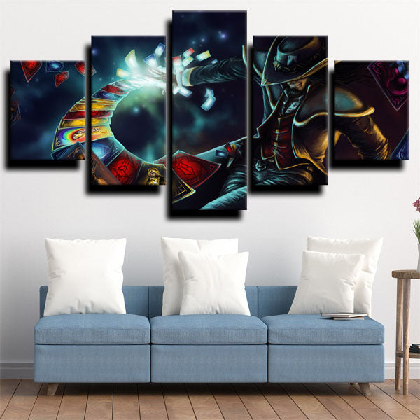 League Of Legends The Card Master Twisted Fate Canvas Wall Art