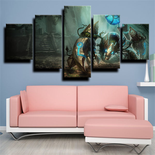 League Of Legends The Crystal Vanguard Skarner Canvas Wall Art