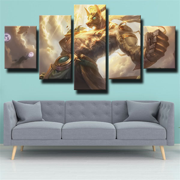League Of Legends The Curator Of The Sands Nasus Canvas Wall Art