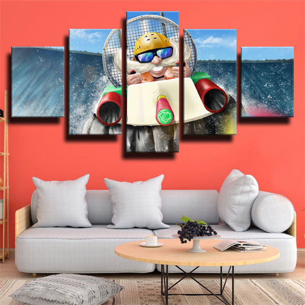 Corki Waterslide Canvas Wall Art
