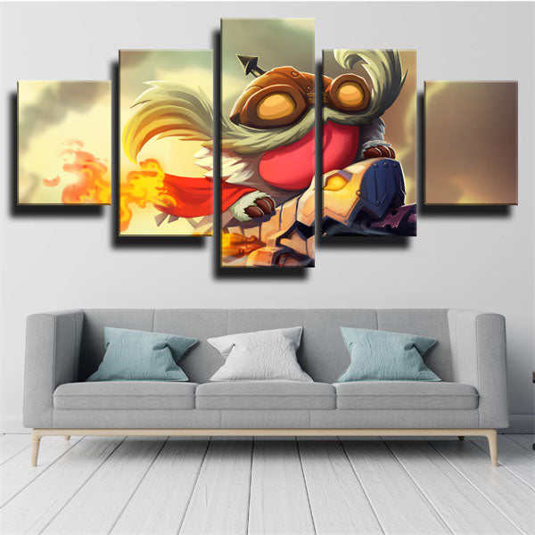 The Daring Bombardier Corki Canvas Wall Art