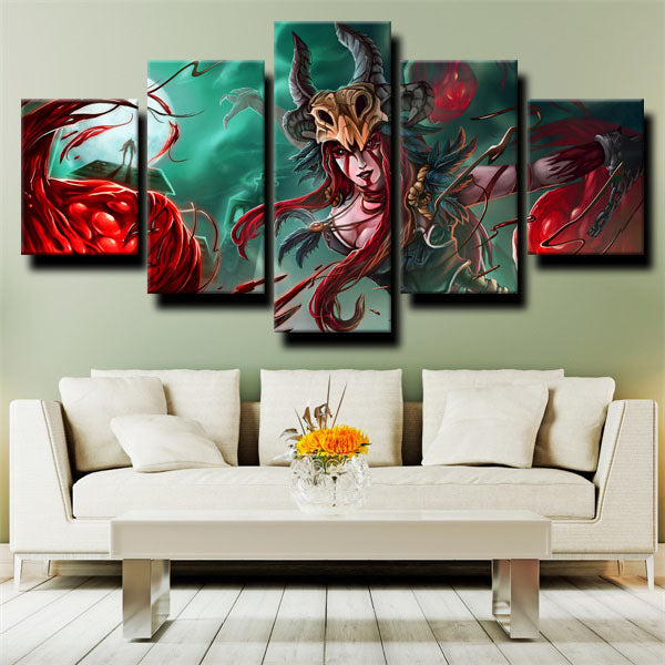 League Of Legends The Dark Sovereign Syndra Canvas Wall Art