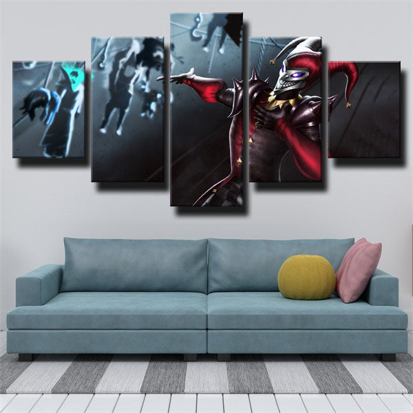 League Of Legends The Demon Jester Shaco Canvas Wall Art