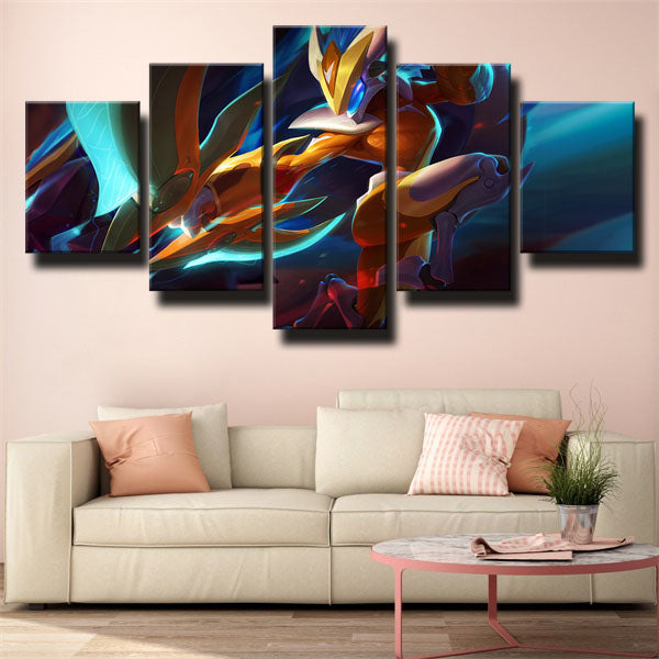 League Of Legends The Eternal Hunters Kindred Canvas Wall Art