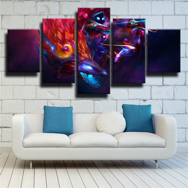League Of Legends The Eternal Hunters Kindred Canvas Wall Art