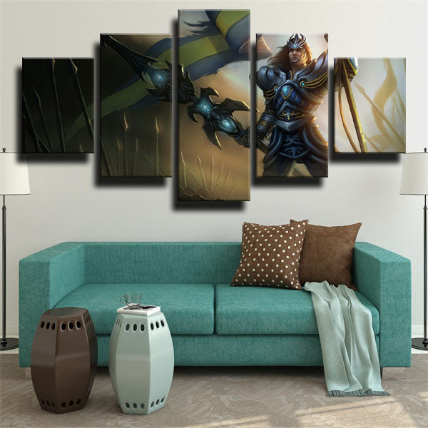 League Of Legends The Exemplar Of Demacia Jarvan Iv Canvas Wall Art