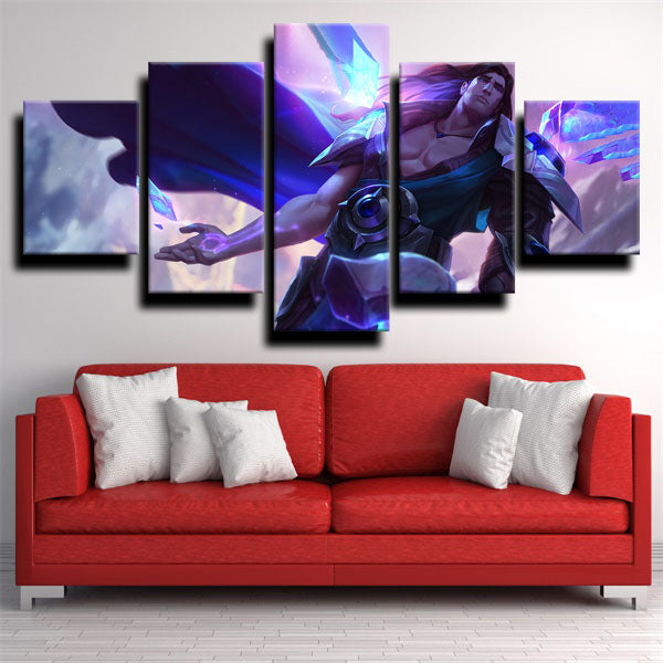 League Of Legends The Gem Knight Taric Canvas Wall Art