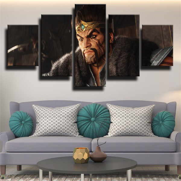 Draven Face Canvas Wall Art