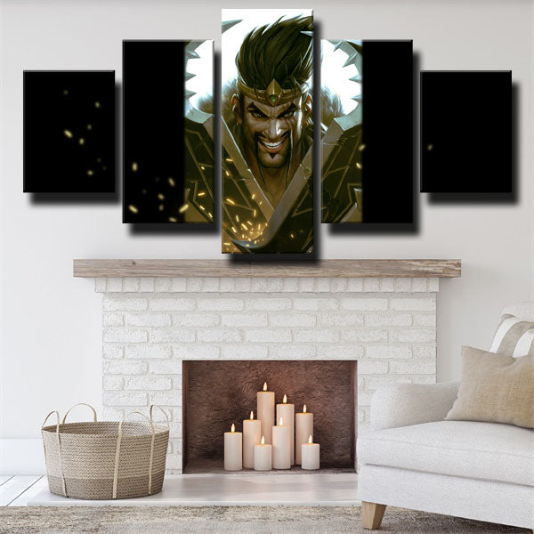 Draven Portrait Canvas Wall Art