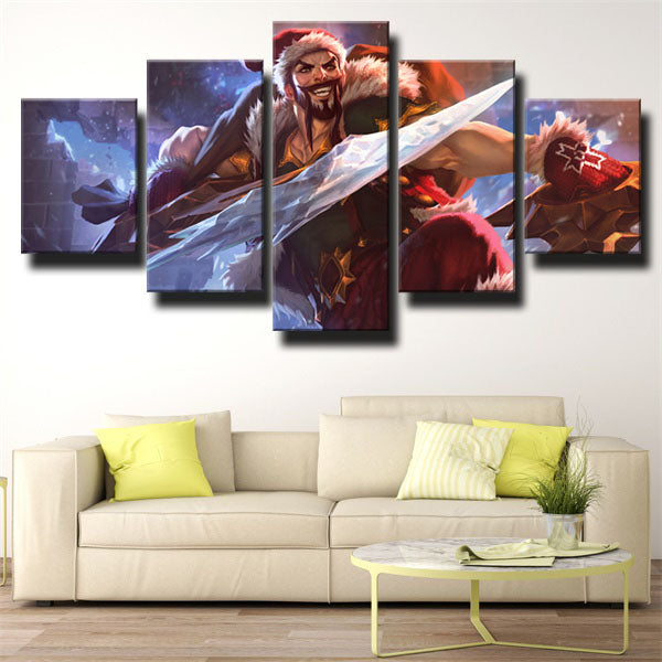 Draven With Ice Canvas Wall Art