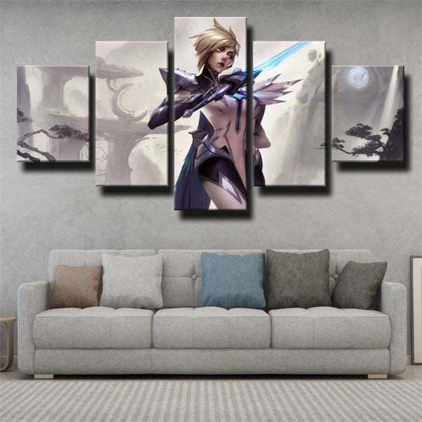 The Grand Duelist Fiora Iced Sword Canvas Wall Art