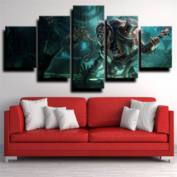 League Of Legends The Gravedigger Yorick Canvas Wall Art