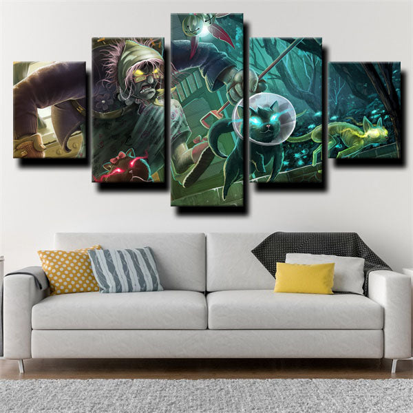 League Of Legends The Gravedigger Yorick Canvas Wall Art
