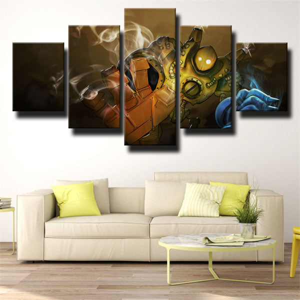 Blitzcrank Releasing Fumes Canvas Wall Art