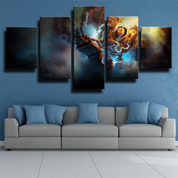 Blitzcrank Covered By Fumes Canvas Wall Art