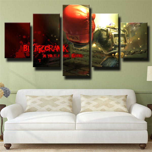 Blitzcrank In Your Peace Biatch Canvas Wall Art