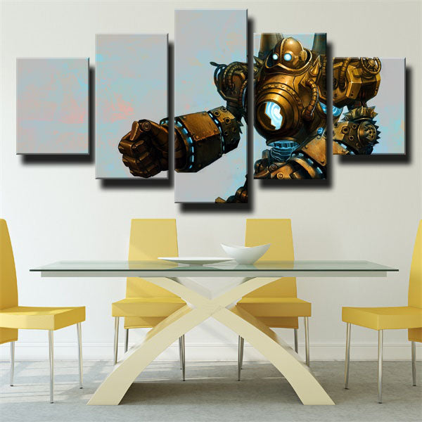 Blitzcrank Lighting Canvas Wall Art
