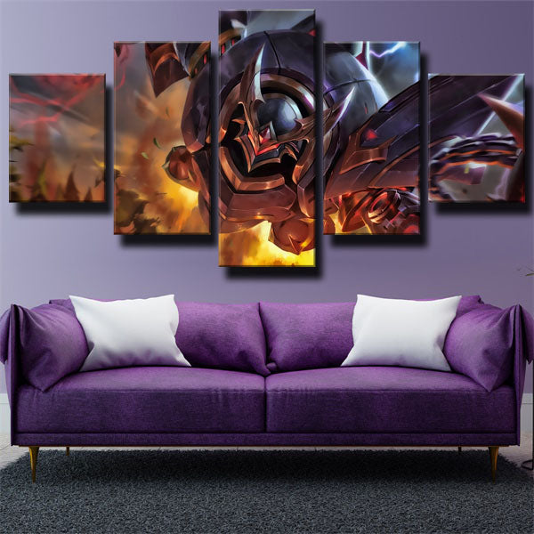 Blitzcrank In War Canvas Wall Art
