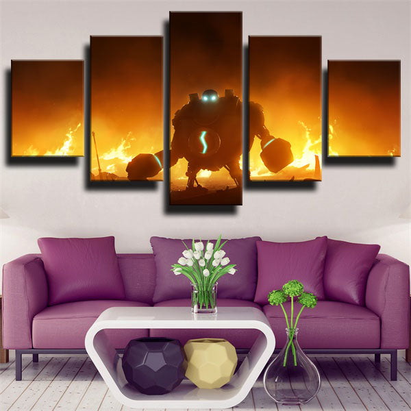 Powerful Blitzcrank Canvas Wall Art