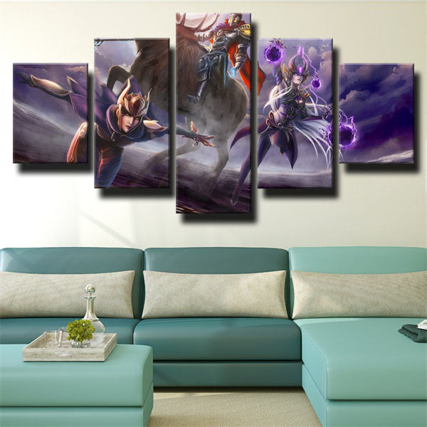 League Of Legends The Half-Dragon Shyvana Canvas Wall Art
