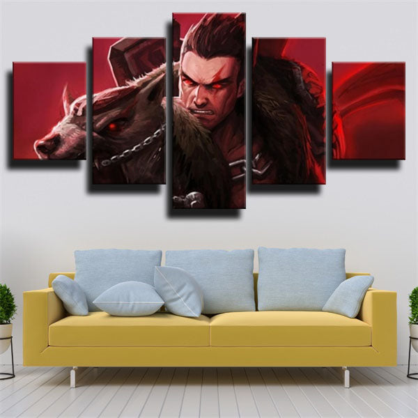 Darius With Red Eyes Canvas Wall Art